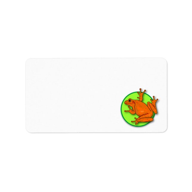 Orange Frog Address Label (Front)