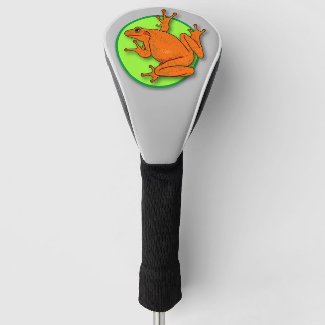 Orange frog Golf Club Cover (Front)