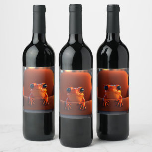 Orange Frog Wine Label
