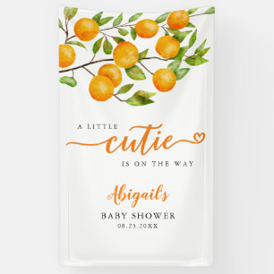 Orange Fruit Baby Shower Banner