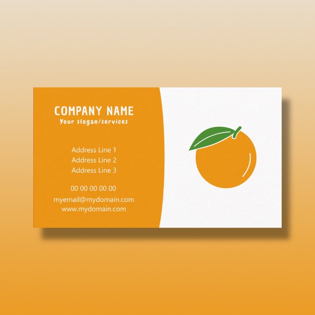 Orange Fruit Business Card (Orange Fruit Business Card)