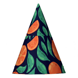 Orange Fruit: Colourful Vintage Seamless Party Hat