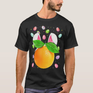 Orange Fruit Easter Egg Funny Orange Easter Sunda T-Shirt