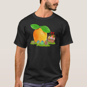 Orange Fruit Easter Egg Hunting Bunny Orange Easte T-Shirt