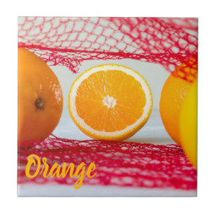 Orange fruit for vegan and vegeatrian tile