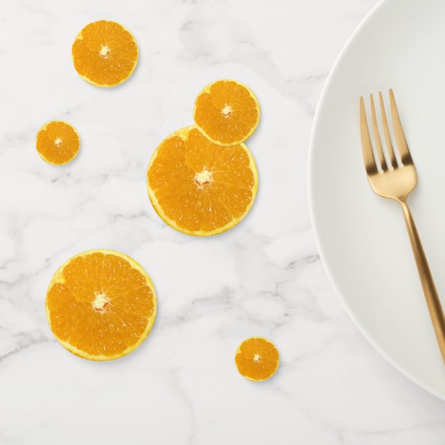 Orange Fruit Fresh Slice Confetti (Group)