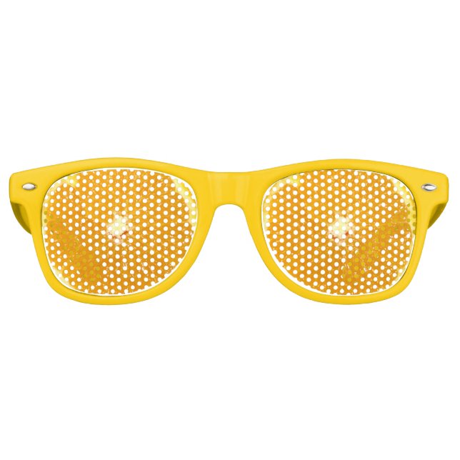 Orange Fruit Fresh Slice Retro Sunglasses (Front)