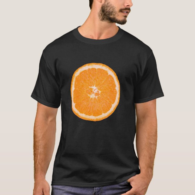 Orange Fruit Juice Easy Clever Halloween Costume T T-Shirt (Front)