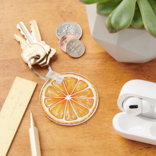 Orange Fruit Key Ring