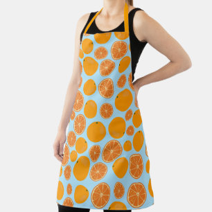 Orange Fruit Pattern Apron