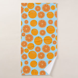 Orange Fruit Pattern Bath Towel