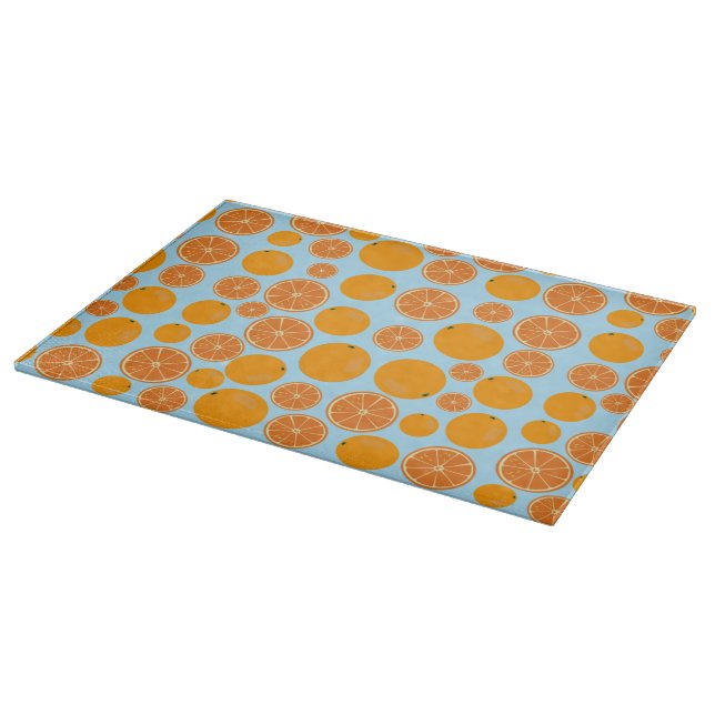 Orange Fruit Pattern Cutting Board (Corner)
