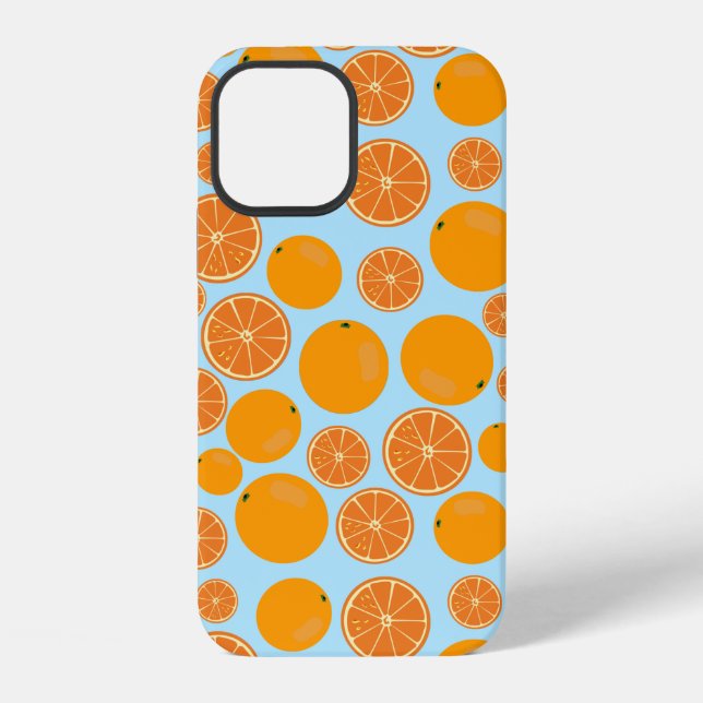 Orange Fruit Pattern iPhone Case (Back)