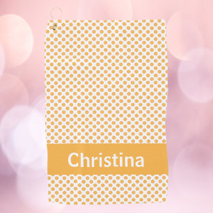 Orange Fruit Pattern Personalize Golf Towel