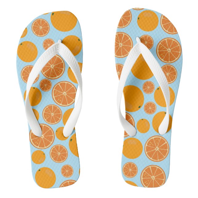 Orange Fruit Pattern Summer Jandals (Footbed)