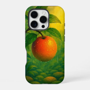 Orange Fruit Rainy Nature iPhone 16 Pro Case