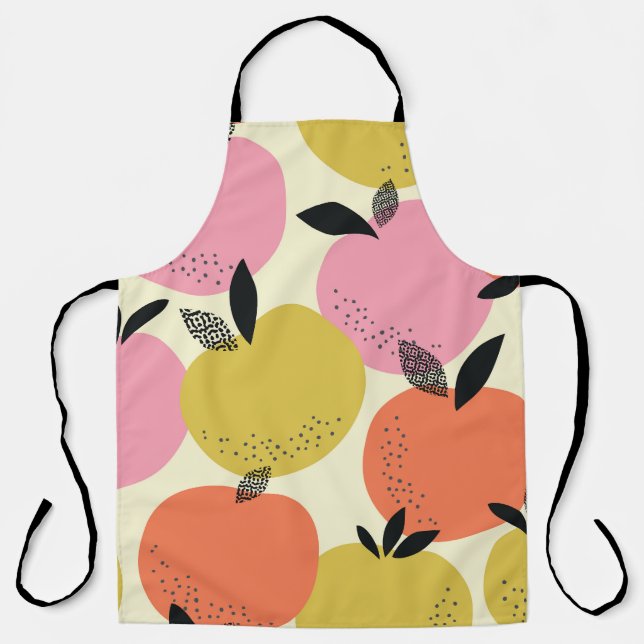 Orange Fruit, Seamless Summer Pattern. Apron (Front)
