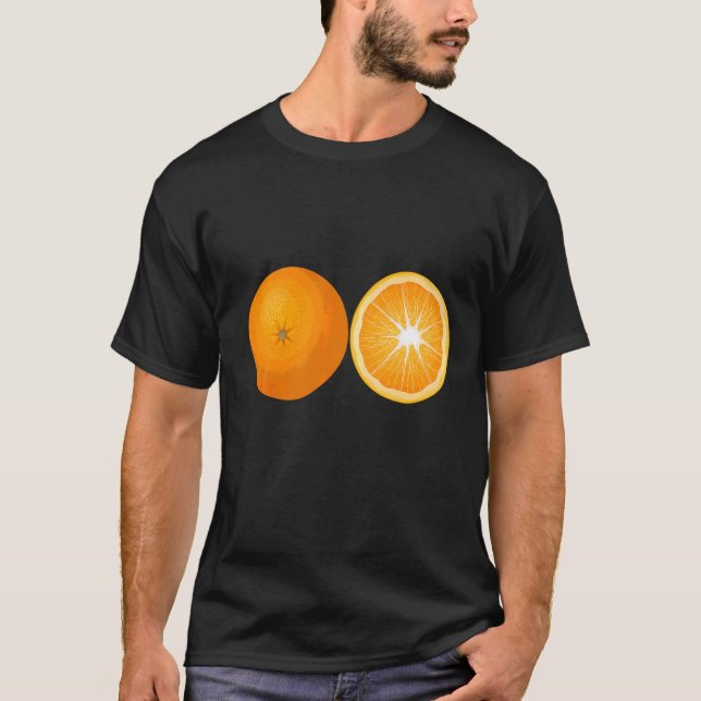 Orange Fruit Slice Fruit T-Shirt (Front)