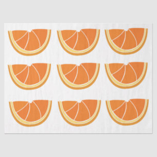 Orange Fruit Slice  Tissue Paper