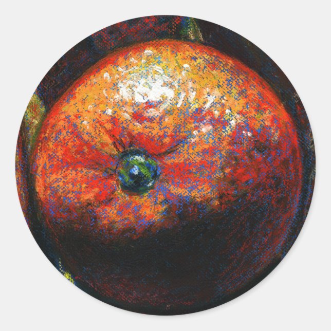 Orange fruit sticker (Front)