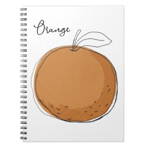 Orange fruit Tote Notebook
