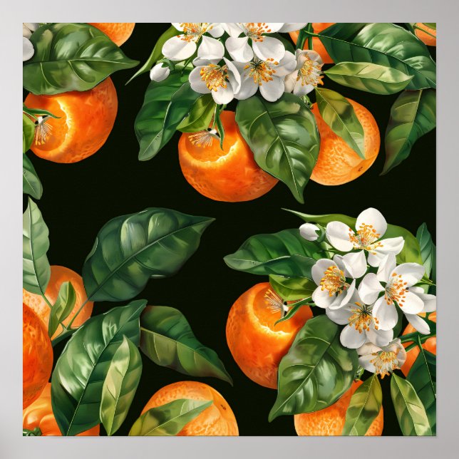 orange fruit wall art (Front)