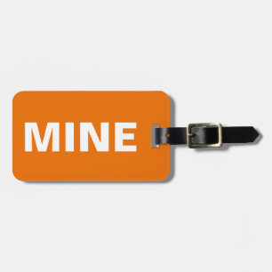 Orange Funny Luggage Tag