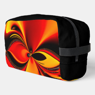 Orange Fury Fractal American Mojo Pillow Dopp Kit