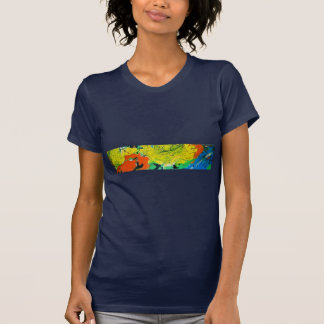 Orange Gator with a Yellow Afro T-Shirt