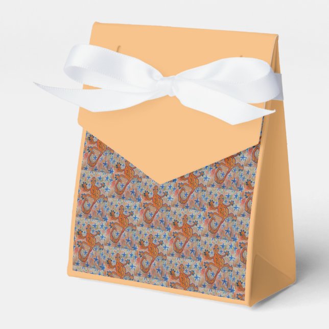 Orange Gecko Favour Box (Front Side)