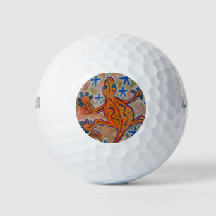 Orange Gecko Golf Balls