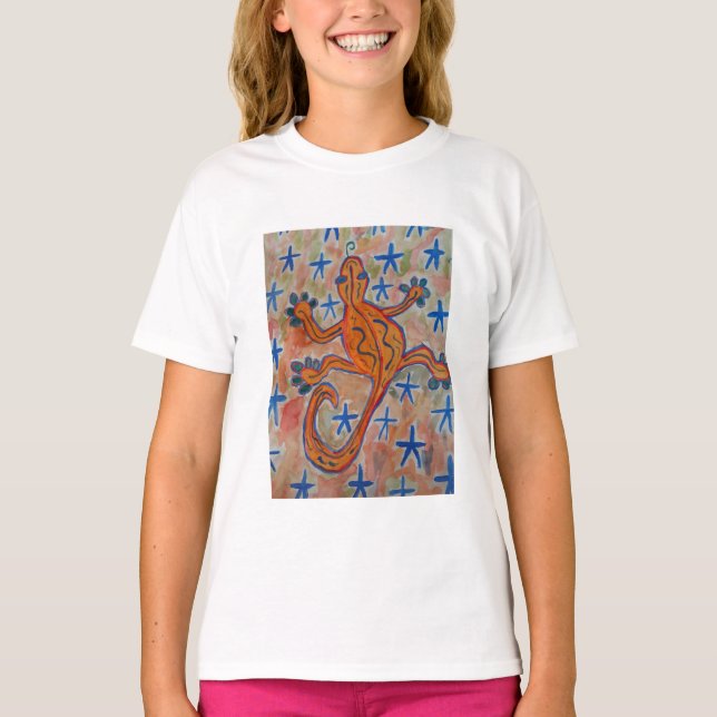 Orange Gecko  T-Shirt (Front)