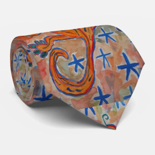 Orange Gecko Tie