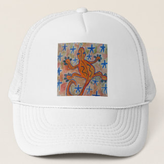 Orange Gecko  Trucker Hat