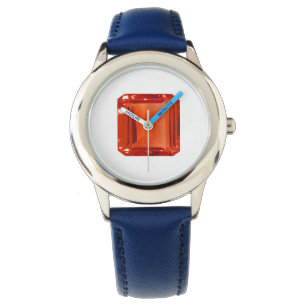 Orange Gemstone Watch