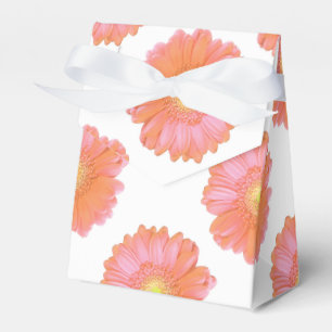 Orange gerbera daisy favour box