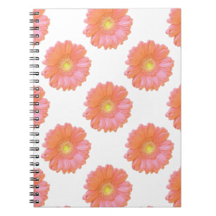 Orange gerbera daisy notebook