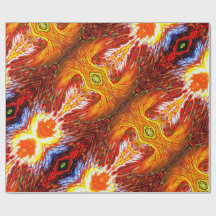 Orange gift wrapping paper