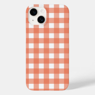 Orange gingham Case-Mate iPhone 14 case