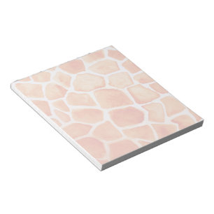 Orange Giraffe Animal Print Notepad