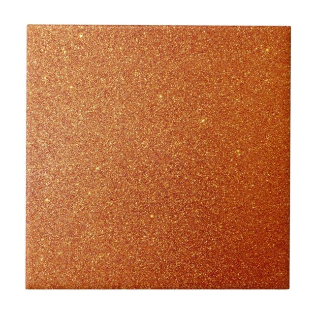 Orange Glitzer Tile (Front)