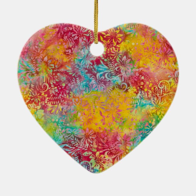 Orange Glow Ceramic Tree Decoration (Back)