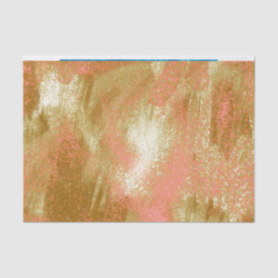 Orange Gold Brown Abstract Tissue Paper