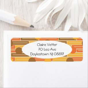 Orange, Gold, Brown Rectangles and Circles