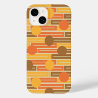 Orange, Gold, Brown Rectangles and Circles