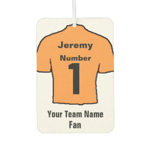 Orange Gold Shirts Fan Car Air Freshener