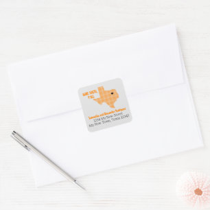 Orange Gone South, Y'All Moving Square Sticker