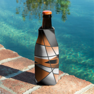 Orange Gradient Colour Fill Mechanical Design  Bottle Cooler