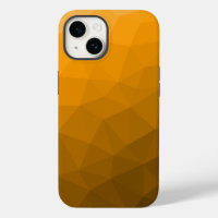 Orange gradient geometric mesh pattern