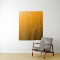 Orange gradient geometric mesh pattern